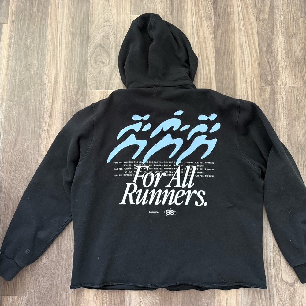 Lululemon Steady State Pullover Hoodie Graphic For All Runners Large